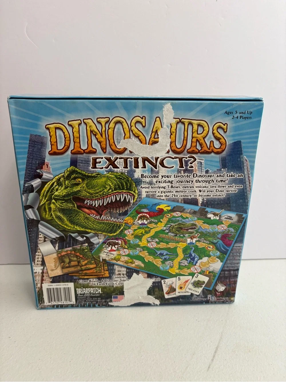 Dinosaurs Extinct? Game by Briarpatch Complete NO Extra Dinosaurs - Bones